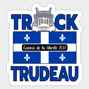 QUÉBEC TRUCK TRUDEAU - CONVOY DE LA LIBERTÉ - TRUCKERS FOR FREEDOM CONVOY 2022 Sticker